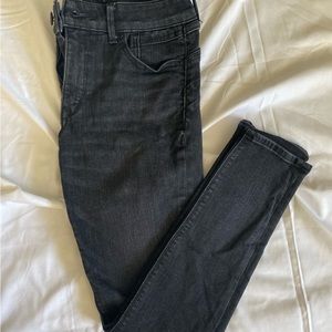 Express black skinny leg jeans